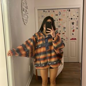 Comfiest AMERICAN EAGLE Button Down Fleece